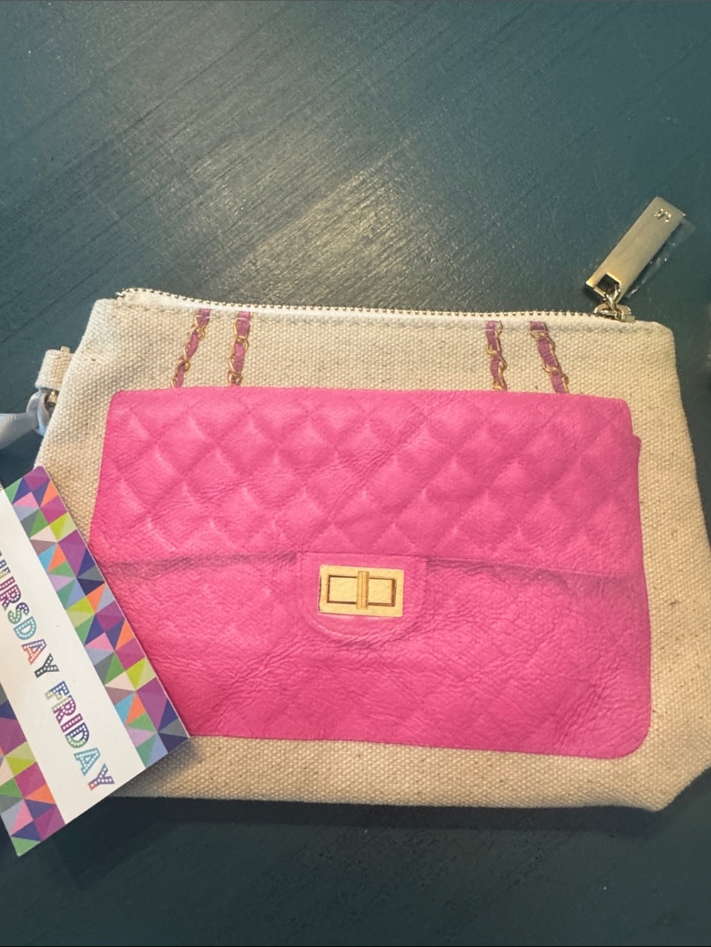 Bundle of 3 cosmetic pouches and wallet